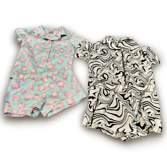 Art Class Target‎ Preppy Polyester Girls Matching Pajama Set Bundle Small 6/6X - Picture 1 of 13